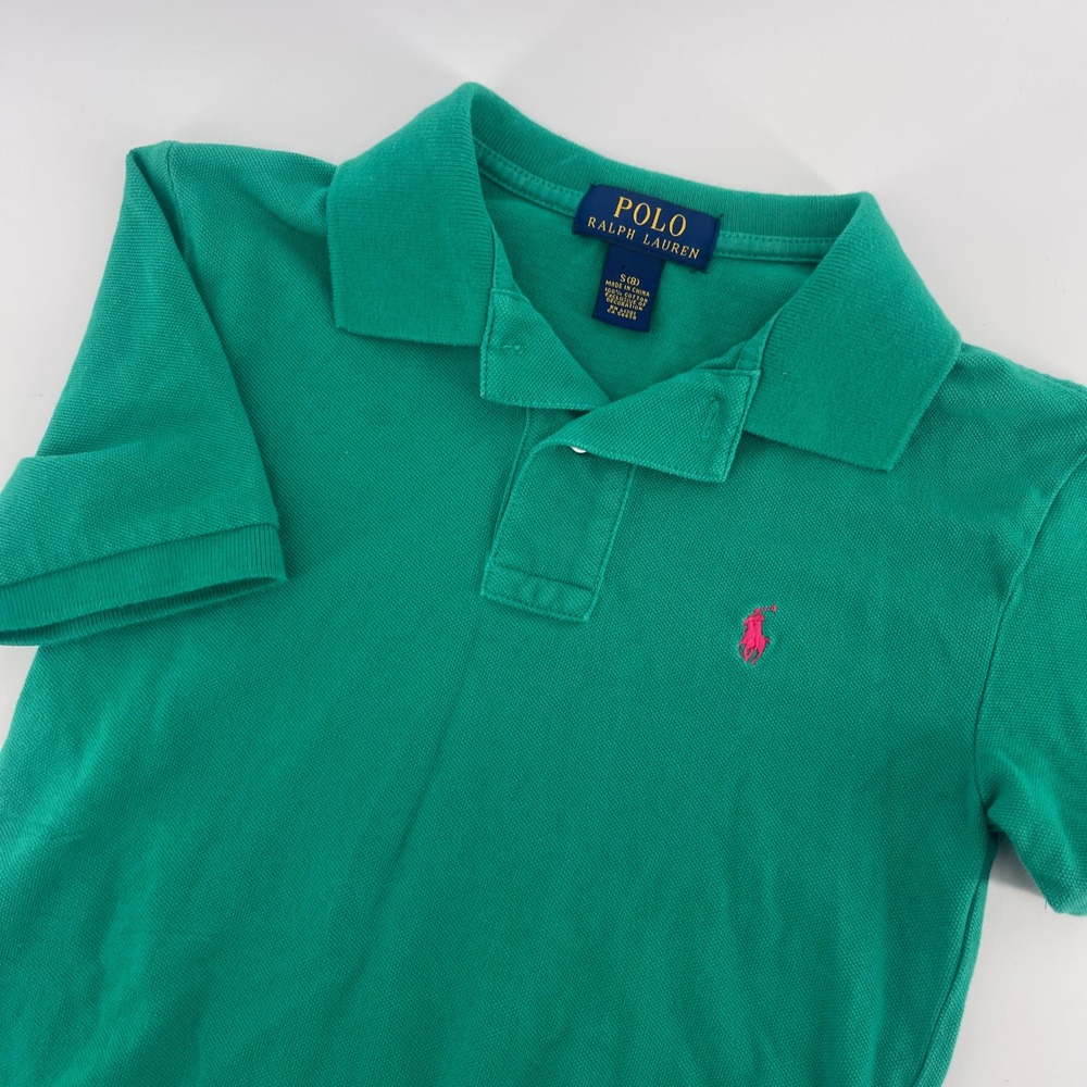 Polo Ralph Lauren Kids Polo Shirt Short‎ Sleeve Classic Fit Green S